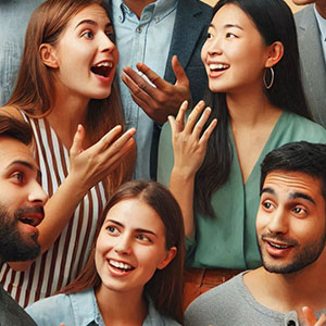 Geschickt und flüssig Sprechen